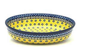 Polish Pottery Baker - Oval - Small - Sunburst