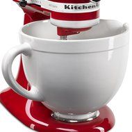 KitchenAid KSMCB5LW 5-Qt. Tilt-Head Ceramic Bowl - White Chocolate N10