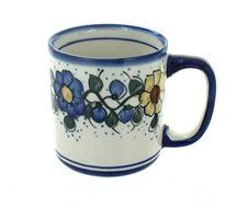 Polish Pottery Geranium Coffee Mug