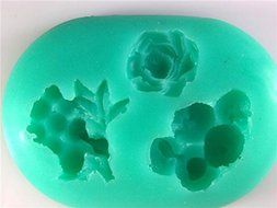 Small Flower Silicone Fondant Mold Gum Paste Cake Decorating Tools Cake Topper Mould N3