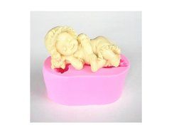 Wocuz W0410 Sleeping Baby Shape Silicone Fondant Gumpaste Candy Making Mold Cake Decorating Tool Baby Shower Party