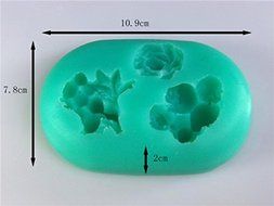 Small Flower Silicone Fondant Mold Gum Paste Cake Decorating Tools Cake Topper Mould N4