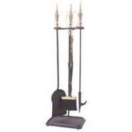 Tool Set Fireplace 5pc Brs/Blk