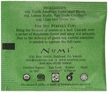 Numi Organic Tea Gunpowder Green, Full Leaf Green Tea, 100 Count non-GMO Bulk Tea Bag N36