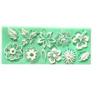 Yunko Lace Mold Silicone Flower Leaf Embossing Lace Fondant Mould Cake Decoration Mould Polymer Clay Resin Molds N2