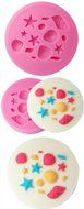 FOUR-C Cake Decor Moulds Shell and Sea Star Silicone Mold Color Pink N2