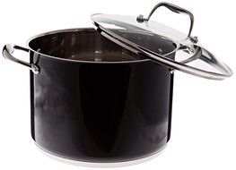 KitchenAid KCS60LCOB Stainless Steel 6.0-Quart Low Casserole with Lid Cookware - Onyx Black N6