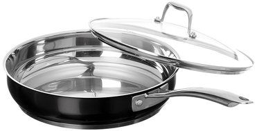 KitchenAid KCS60LCOB Stainless Steel 6.0-Quart Low Casserole with Lid Cookware - Onyx Black N7