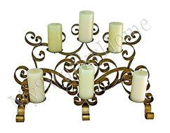 Bronze Scroll Fireplace Candelabrum