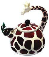 Animal Kettle 2.3 Quart Whistling Enamel on Steel Giraffe Tea Kettle