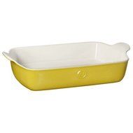 Emile Henry 13 x 9 Large Ceramic Baking Dish - Leaves Yellow (859626)