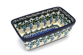 Polish Pottery Baker - Mini Loaf Pan - Wisteria