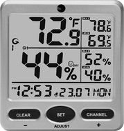 Ambient Weather WS-08-X7 Wireless Indoor/Outdoor 8-Channel Thermo-Hygrometer with Daily Min/Max Display with Seven...
