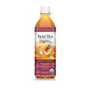Teas' Tea Organic Lightly Sweet, Peach Ginger Black Tea, 16.9 Ounce (Pack of 12) N3