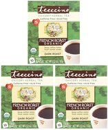 Teeccino Herbal Coffee Herbal Coffee Tee-Bags French Roast 10 Bags 1--Pack N4