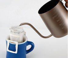 SMKF Hanging Ears Hand Blunt Stainless Steel Pour Over Drip Pot With Long Narrow Spout Coffee Pot Drip BREW pot... N4