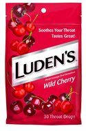 Ludens Thoat Drops, Wild Cherry, 30 Count (Pack of 8) N5