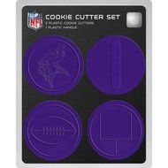 NFL Licensed 4 piece Minnesota Vikings Plastic Cookie Cutter Set