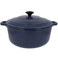 Chasseur 5.5-quart French Blue French Enameled Cast Iron Round Dutch Oven