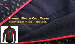 WOLFBIKE Thermal Fleece Cycling Jersey Shirt Casual Jacket Long Sleeve, Green, Size XL N10