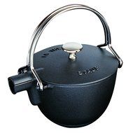 Staub 1 Quart Round Teapot, Black N2