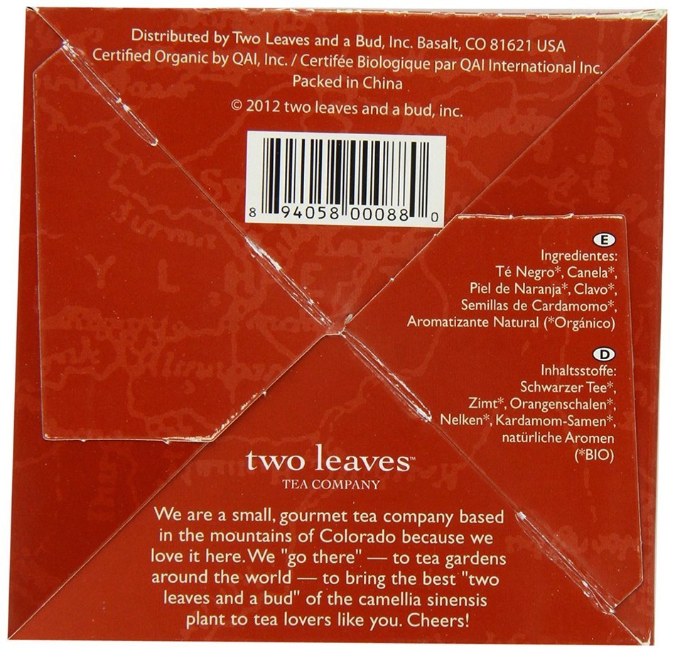 Organic Mountain High Chai, 15 Count (Pack of 6) N2