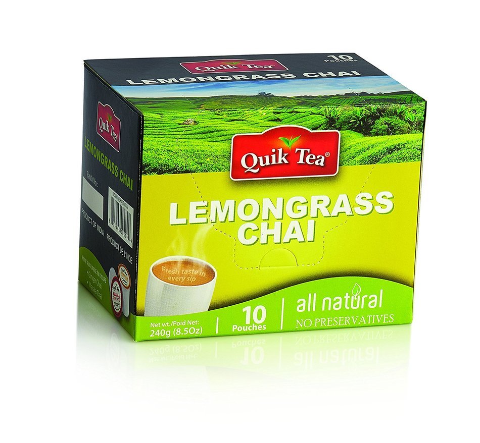 Chai Tea Latte - Cardamom Spiced Tea 40 Latte Tea Pouches By QuikTea N2