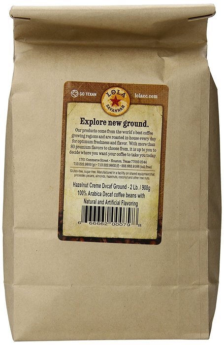 Hazelnut Cr&egrave;me, Ground, Decaf, 2 Pound
