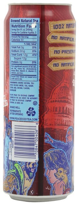Peace Tea, Caddy Shack Tea + Lemonade, 23 Ounce (Pack of 12) N10
