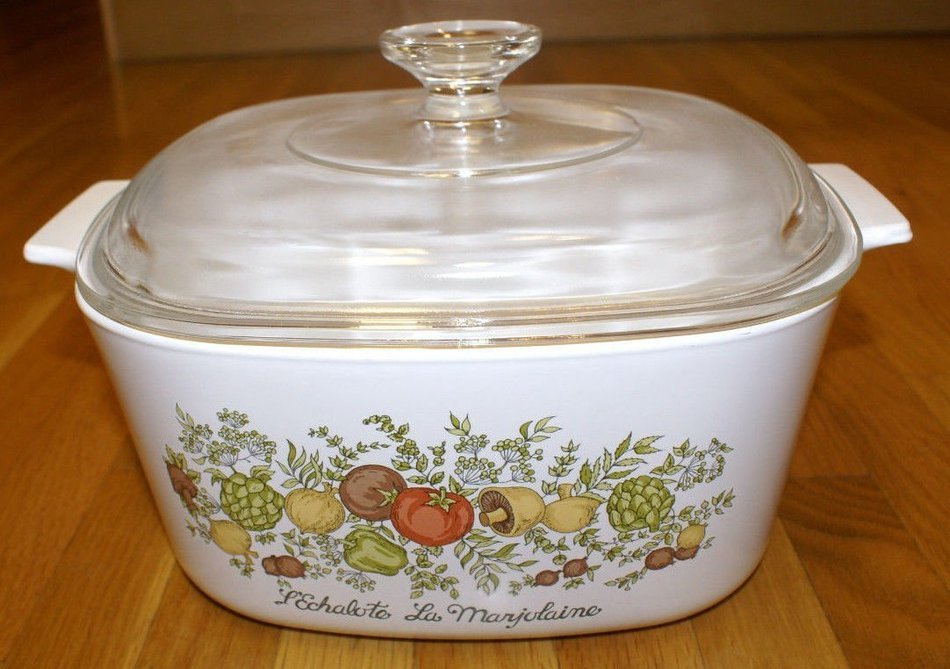 Vintage Corning Ware SPICE O' LIFE 3 Quart Covered Casserole w/Lid