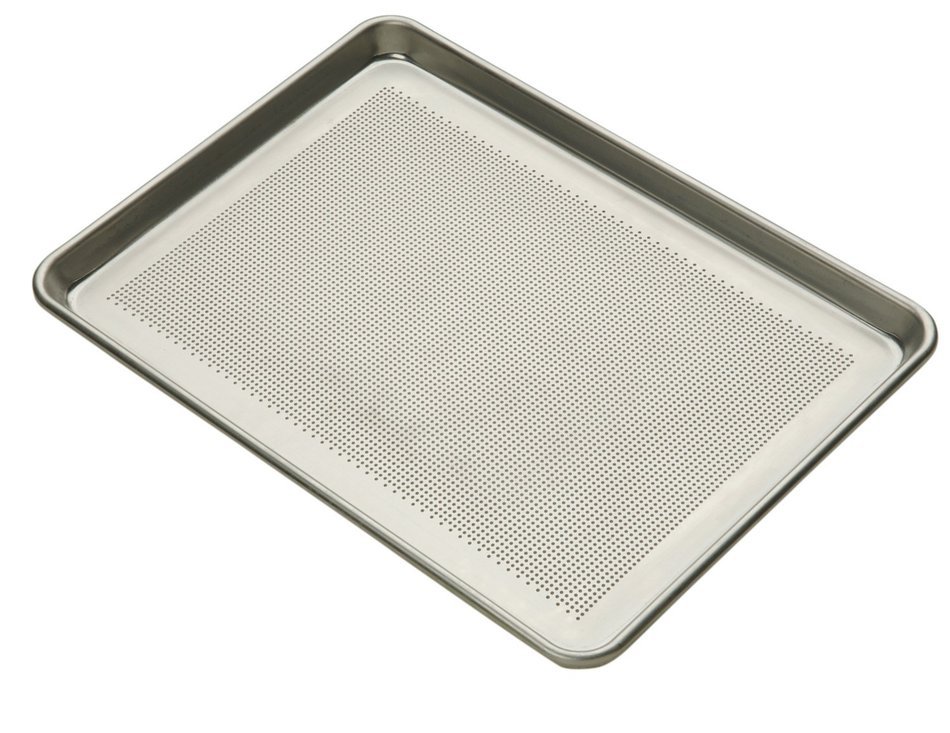 Focus Foodservice Commercial Bakeware 18-Gauge Perforated Aluminum-Sheet Pan, 1/2-Sheet N2