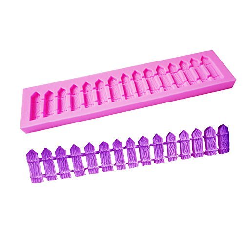 Lariy Fence Silicone Fondant Cake Chocolate Mould for The Kitchen Baking Clay Mould