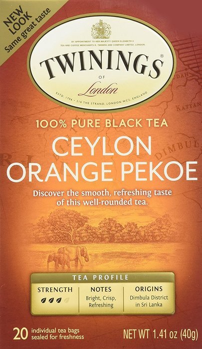 Twinings of London Ceylon Orange Pekoe Tea (Box of 20) N2