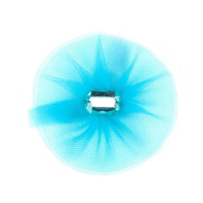 Hortense B Hewitt Tulle Flower Decorations, 5 Count, Purple