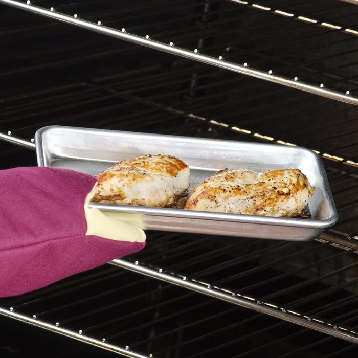 Happypinto Aluminum Mini Sheet Pans/Bun Pans, 1/8 Eighth size, 6"x10" (2) N2