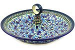 Polmedia Polish Pottery 14-inch Stoneware Bowl with Handles H7368D Hand Painted from Zaklady Ceramiczne in Boleslawiec... N4