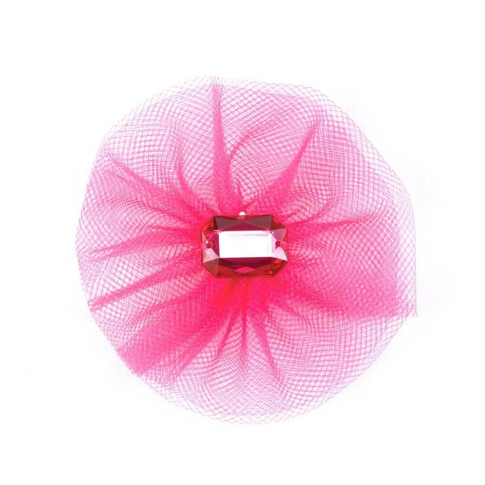 Hortense B Hewitt Tulle Flower Decorations, 5 Count, Purple N3