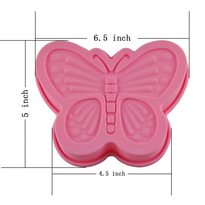 BlueTop Silicone DIY Cake Bread Mold Pan and Baking Bundt Pan For craft Molds (butterfly) N4