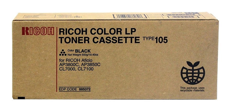 Ricoh Toner Type 105- Black 885372 by Ricoh
