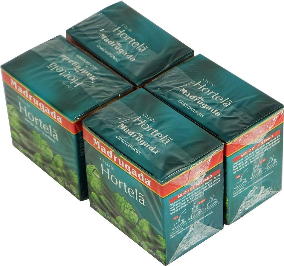 Passion Fruit Tea 10 tea bags - Ch&aacute; de Maracuj&aacute; 10 sach&ecirc;s - Madrugada - 0.5oz (15g) GLUTEN FREE - (PACK OF 04) N12