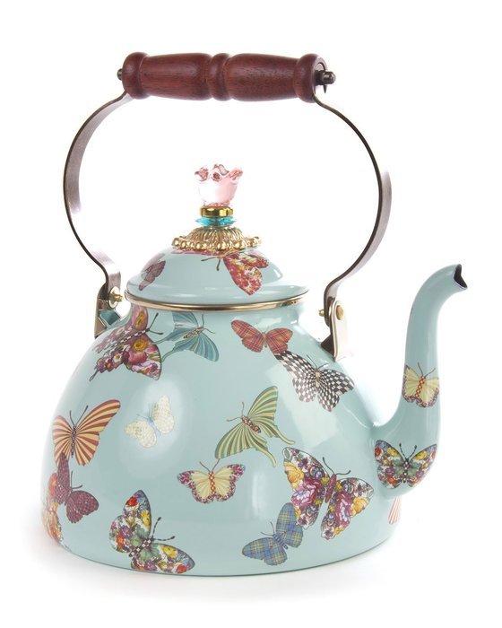 Butterfly Grdn 3Qt TeaKettle, MULTI COLORS