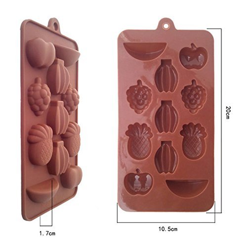 Silicone Chocolate Mould DIY Fruit Shape Cake Mold Silica Gel Soap Mould