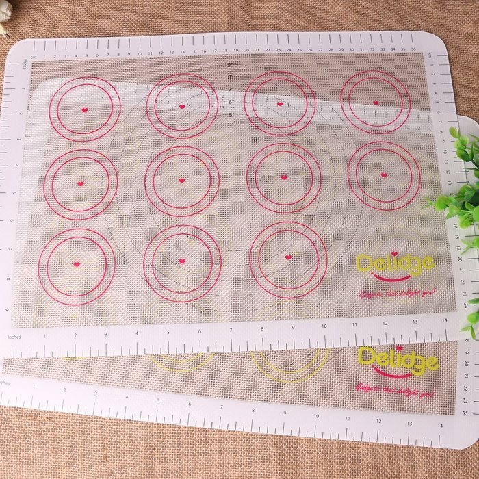 Delidge Professional Non-stick Silicone Baking Mat Quarter Sheet, White N4