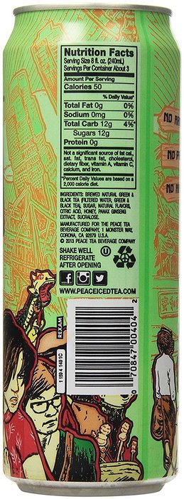 Peace Tea, Caddy Shack Tea + Lemonade, 23 Ounce (Pack of 12) N14