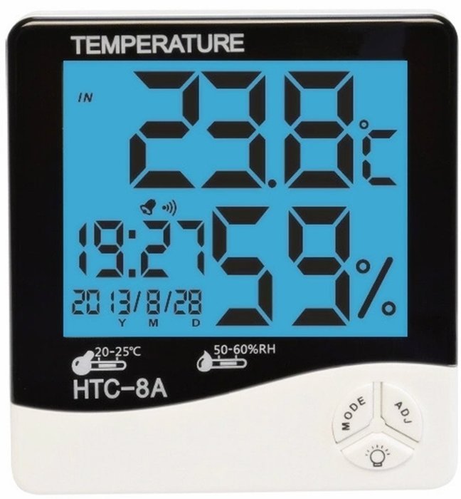 Jofan LCD Night Light Indoor Humidity Monitor Temperature Sensor Hygrometer Thermometer (HTC-8A)