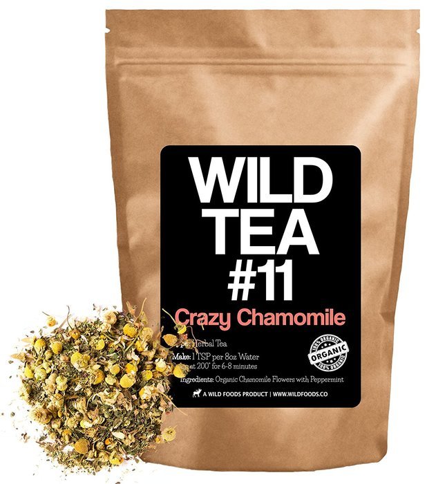 Organic Peppermint Chamomile Tea, Wild Tea #11 Premium Whole Chamomile Flowers with Zesty Peppermint by Wild Foods... N3