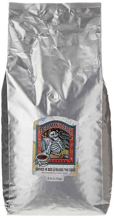 Raven's Brew Whole Bean Deadman's Reach, Dark Roast 5-Pound Bag
