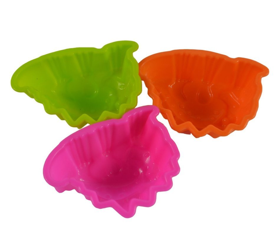 10pcs Silicone Non Stick DIY Cake Bread Mold Chocolate Jelly Candy Cookie Baking Mould
