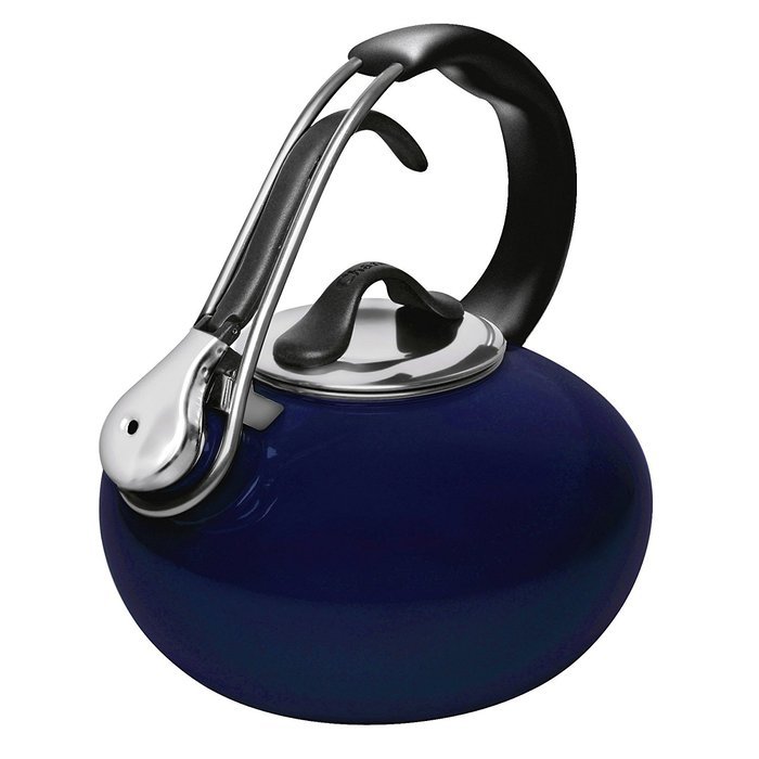 Chantal Enamel-on-Steel 1.8-Quart Loop Teakettle, Cobalt Blue