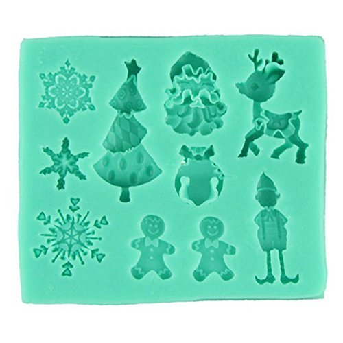 Essential Romantic and warm 3D Christmas Snowflake Silicone Fondant Cake Molds